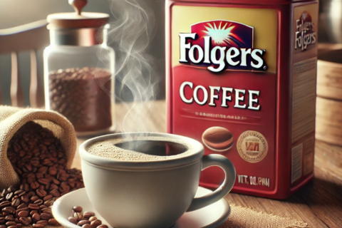 How much caffeine is in a cup of Folgers coffee?